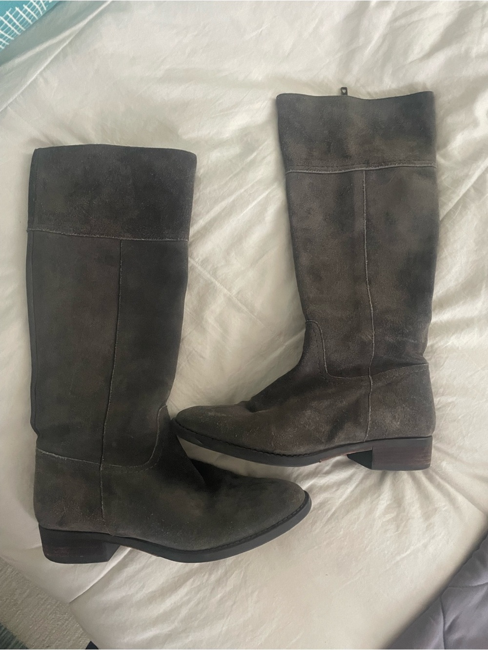 J. Crew Gray Suede Boots